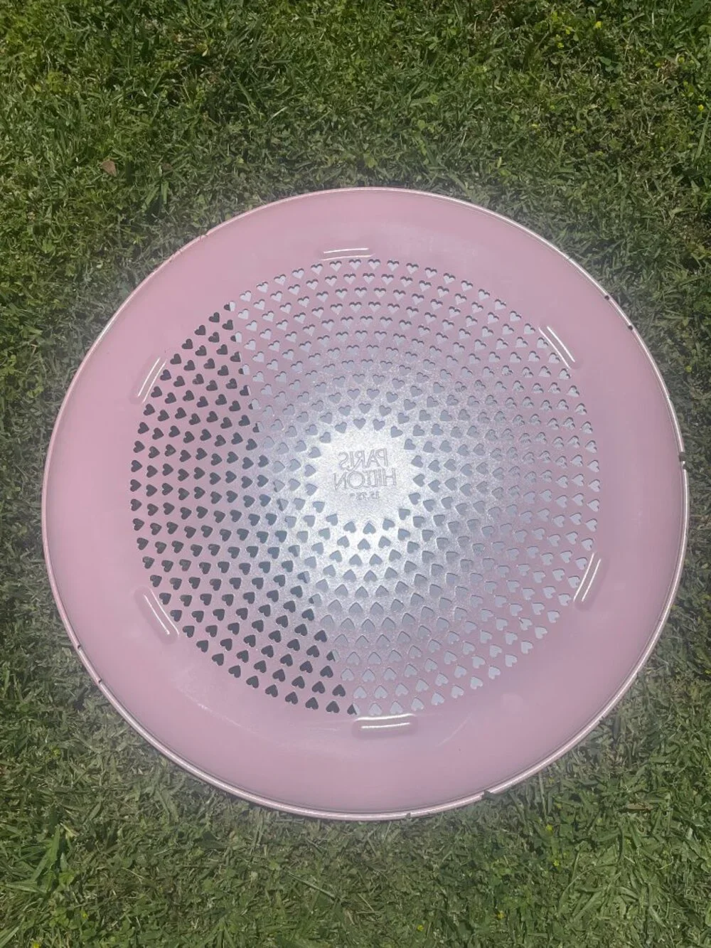 Paris Hilton Pink Pizza Crisper Pan 15.75”